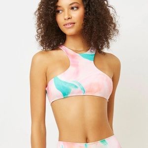Frankies Bikinis Alexis Tie Dye Top L